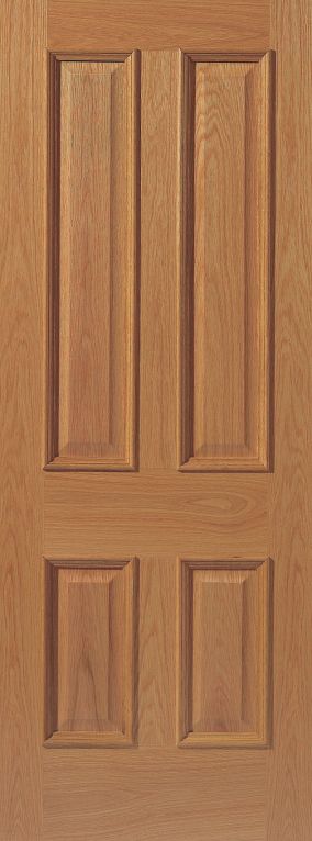 JB Kind E14M Unfinished Oak Internal Door - Unfinished